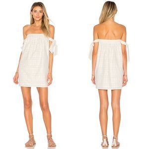 Tularosa Revolve White Perry Dress Strap Sleeves